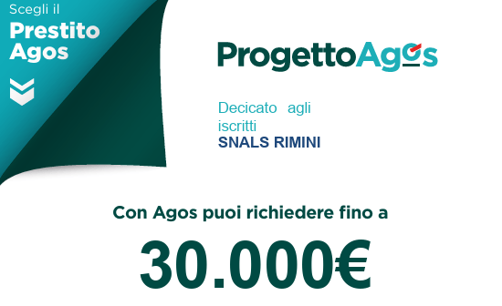 Rinnovo Convenzione Prestiti AGOS per gli Iscritti SNALS&nbsp;Rimini
